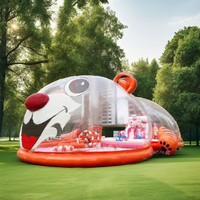 Carpa Burbuja Inflable Transparente Tipo Iglú de Cristal para Acampar en Familia, Jardín y Celebraciones al Aire Libre