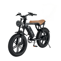 7 vitesses V8 tout-terrain e-bike gros pneu adultes cyclomoteur électrique Dirt Bike 750W moteur longue portée unisexe VTT électrique
