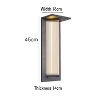 Applique murale LED moderne pour extérieur, éclairage haut et bas, étanche IP65, blanc chaud 3000K, pour villa, portail, balcon, jardin