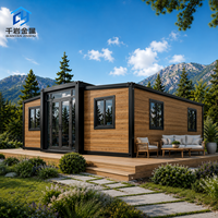 Maison conteneur moderne mobile et extensible de 40 pieds sur 20 pieds, 2, 3, 4 ou 5 chambres, villa préfabriquée, maison portable
