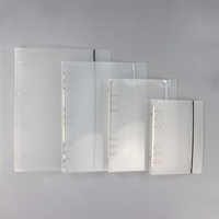 A5 A6 A7 A4 affaires 6 classeur à anneaux classeur spirale PP givré Transparent budget reliure à anneaux couverture avec bande élastique