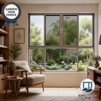 Ventanas Corredizas de Aluminio con Doble Acristalamiento, Aislamiento Acústico y Rotura de Puente Térmico, Diseño Moderno para Hotel y Sala de Estar, con Vista al Jardín