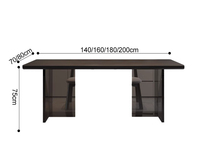 Meubles de table à manger haut de gamme meubles de salle à manger modernes ensemble de table à manger haut en bois