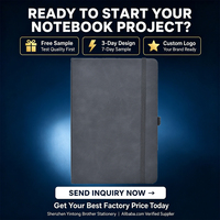Carnet de notes en cuir PU avec logo personnalisé en relief, élastique, couverture rigide, agenda professionnel, vente en gros de carnets pour étudiants