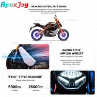 Apexjoy Super SOCO TS Street Hunter Sport Moto Électrique Autonomie 120km Vitesse Maximale 75km/h Double Batterie Vente en Gros