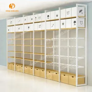 Bán Hot HEDA 1 Dollar Cửa Hàng Văn Phòng Phẩm Kệ Tường Thép Gỗ Siêu Thị + Kệ Miniso Hiển Thị Rack Display Đứng