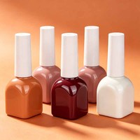 Fabrication de flacons en verre vides pour vernis à ongles sur mesure, 12 ml, nouveau design, flacon pour vernis gel UV, emballage d'usine avec couvercles et pinceaux