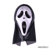 10 masques d'horreur d'Halloween avec capuchons noirs, masques de crâne effrayants et hurlants, masques de cosplay d'Halloween, série anniversaire