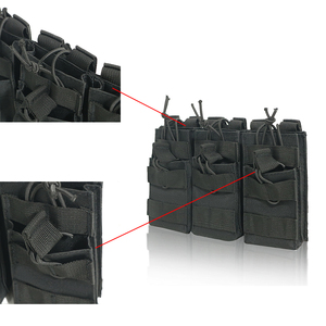 सामरिक लोचदार बैंड मोले ट्रिपल ओपन-टॉप एमो पाउच दो लेयर <span class=keywords><strong>m14</strong></span> mg वाहक - Product Image 3