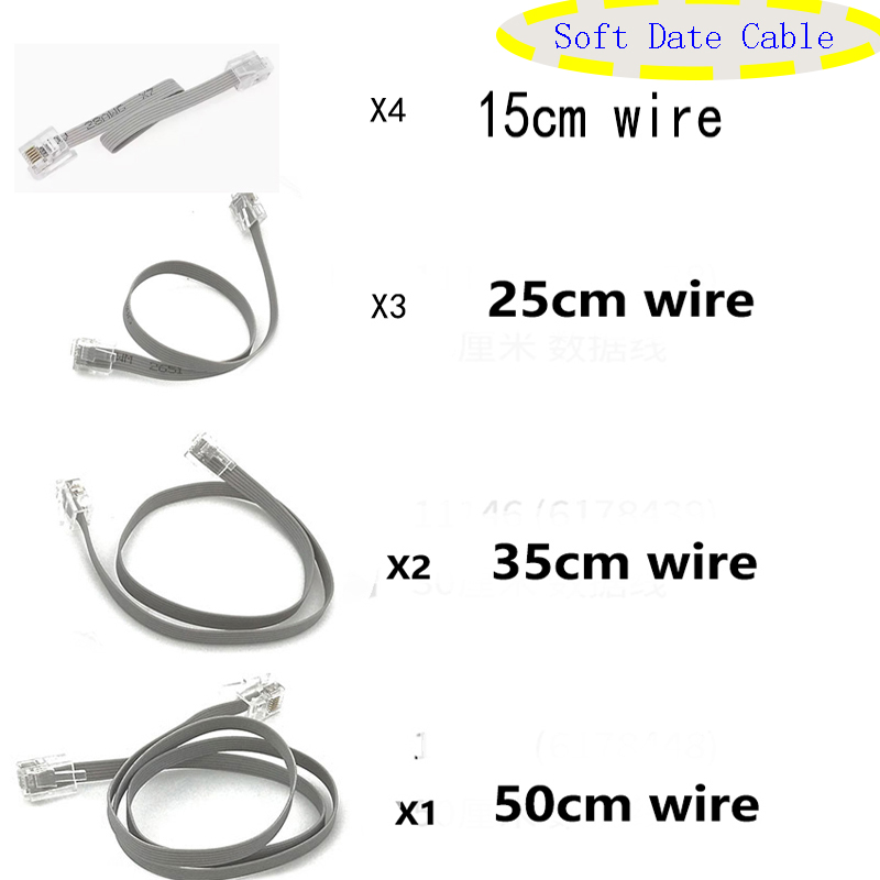 Câble souple de connecteur de cristal de ligne de données EV3, 10 pièces/lot