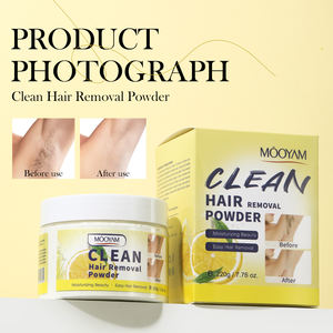 Kit d'épilation 220g de poudre dépilatoire fraîche au citron avec bol mélangeur et <span class=keywords><strong>spatule</strong></span> sans douleur - Product Image 2