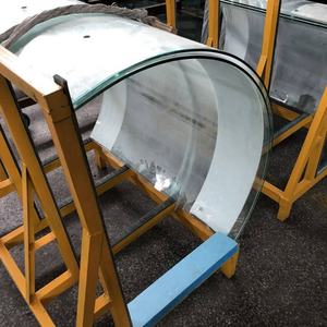 แผ่นกระจกนิรภัยใส6มม. ผนังประตูกระจกนิรภัยแบบโค้ง - Product Image 4