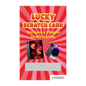 Ngẫu nhiên rút ra <span class=keywords><strong>Scratch</strong></span> Cards nhà sản xuất kích thước màu Giải thưởng tùy chỉnh màn hình in ấn <span class=keywords><strong>Scratch</strong></span> Win cho chương trình khuyến mãi - Product Image 2