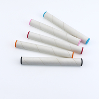 Tube en papier cartonné non blanchi de 135 mm, tube en papier kraft, tube en papier organique pour cigarettes de taille king size, cônes roulés