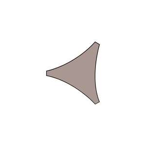Perel <b>SHADE</b> SAIL - TRIANGLE - 5 x 5 x 5 m - COLOUR: TAUPE - Product Image 3