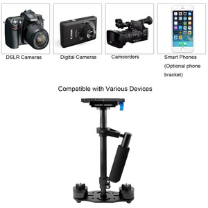 โฟกัสแบบพกพา24 "60ซม. กล้องมือถือ Stabilizer-S60N วิดีโอ <span class=keywords><strong>steadycam</strong></span> กับแผ่นปล่อยอย่างรวดเร็ว1/4" สกรูสำหรับกล้องวิดีโอ DV DSLR - Product Image 2