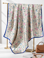 Écharpe carrée en soie pure jacquard pour femme 90x90cm, foulard de luxe, châle pour le cou, accessoire pour cheveux, cadeau, satin lisse et doux