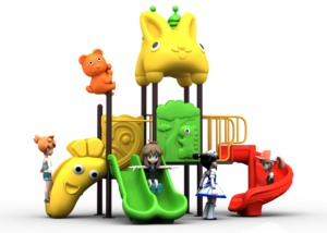 Nhà máy trực tiếp trẻ em ngoài trời công viên giải trí thiết bị sân chơi, trượt nhựa cho mẫu giáo và trung tâm mua sắm quy mô lớn - Product Image 3