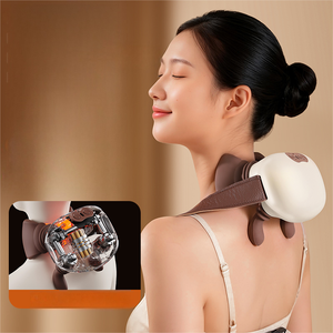 Venta al por mayor de fábrica eléctrica suave 30 grados de silicona resistente calentar el cuello a fondo masajeador de hombros y cuello con calor - Product Image 1