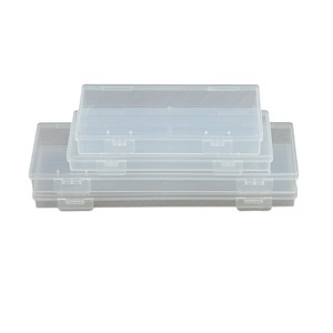 Transparent Plastic <b>Storage</b> <b>Box</b> Rectangle Covered Desktop Organizer For Electronics Jewelry Fishing Gear Parts 5Pcs Set - Product Image 5