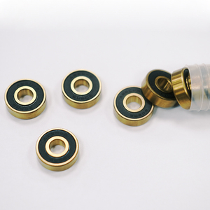 Rodamientos de Cerámica Híbridos de Titanio Dorado 8x22x7mm ABEC-11 ABEC 9 para Patines en Línea, Patinetes y Monopatines, Rodamientos de Bolas de Ranura Profunda 608 - Product Image 2