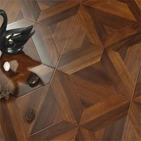 Suelo Laminado Impermeable de 12 mm, Parquet de Alto Brillo con Ranura en U, Fácil de Instalar