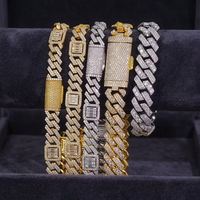 Bracelet en diamant créé en laboratoire de fabrication indienne avec des pierres rondes et émeraudes, bijoux élégants exportés pour les acheteurs en gros