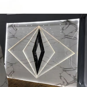 กระเบื้องหินอ่อนลาย Calacatta Gold ดีไซน์ทันสมัยจากโรงงานโดยตรง ผิวขัดเงา สำหรับโครงการโรงแรม พร้อมลายกราฟิก - Product Image 3