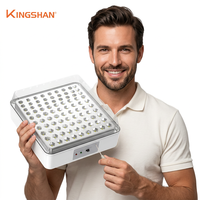 Lampe d'urgence LED rechargeable murale, 81 LED, lampe de camping portable, lanterne pour la maison, les voyages et l'extérieur