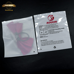 Biểu Tượng Tùy Chỉnh Frosted Dây Kéo Túi Có Thể Tái Chế Bao Bì Nhựa Cho T Áo Sơ Mi Quần Áo Quần Áo Nắp Kéo Không Thấm Nước Matte - Product Image 3