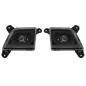 Pour 2019 2020 2021 2022 Chevy Silverado 1500 <span class=keywords><strong>LED</strong></span> feux antibrouillard diurnes noir - Product Image 3
