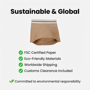 Recyclable Brown <strong>Kraft</strong> Paper Mailing Bag Self-Seal Costume <strong>Packaging</strong> <strong>Envelope</strong> Expandable Shipping Pouch Gravure Printing Surface - Product Image 6