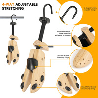 Nouveau style d'étire-chaussures en bois anti-plis en pin, outil de façonnage et de maintien des chaussures, arbre à chaussures en bois massif