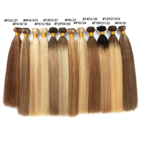 Extensions de cheveux lisses et soyeux, 100% cheveux humains vierges Remy non traités, double trame, cheveux raides