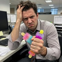 Jouets sensoriels anti-stress Runfeng unisexes en forme de bâtonnets glacés, en sucre de malt, à montée lente, pour voyages, à partir de 14 ans