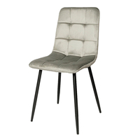 Chaise en tissu moderne de fabrication chinoise, chaises et table de salon, chaise de salle à manger avec structure en acier pour l'ameublement de la maison