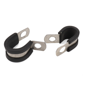 Abrazadera de tubo de acero inoxidable de 16 mm, abrazaderas individuales para tubos para la industria general - Product Image 3