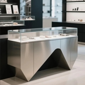 Sang trọng đồng hồ showroom truy cập có thể khóa đồ trang sức vitrine Showcase Glass đồ trang sức hiển thị kiosk - Product Image 2