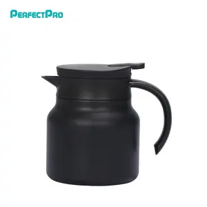 1L Boissons Chaudes Double Paroi Isolé En Acier Inoxydable Café Carafe Bouteille D'eau Théière