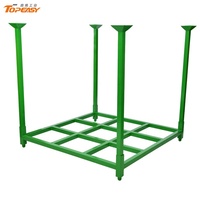Personnalisez le support empilable résistant de palette d'empilement double 1524*1524*1524 support de cadre pour le stockage de marchandises