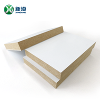 Panneau de fibres mdf à revêtement mélamine blanc de 18mm pour meubles