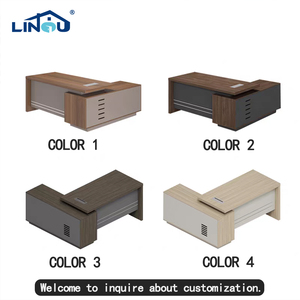 Meubles de <span class=keywords><strong>bureau</strong></span> classiques en bois durable, <span class=keywords><strong>bureau</strong></span> de direction de couleur marron, <span class=keywords><strong>design</strong></span> moderne, bureaux de <span class=keywords><strong>bureau</strong></span> personnalisés - Product Image 4