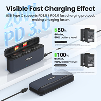 Boîte de charge rapide AMagisn pour batterie DJI OSMO Action5Pro, chargeur intelligent pour accessoires DJI OSMO Action5Pro