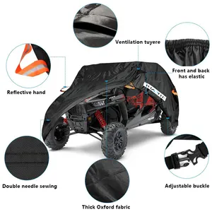 UTV Cover Storage Cover Protect Farm Vehicle Rain Snow Reflective