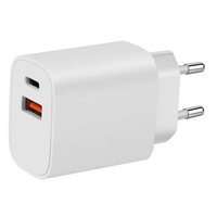 Vente en gros double port 20W QC 3.0 USB + Type C Chargeur PD Charge rapide Chargeur rapide A + C Chargeur pour iphone Samsung
