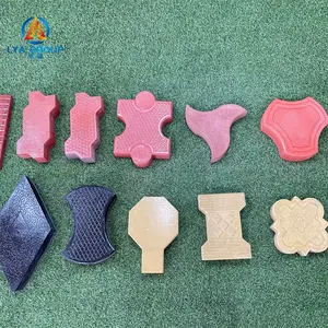 Manufacturer interlocking concrete paver manufacturing square cobble plastic pavement brick mould