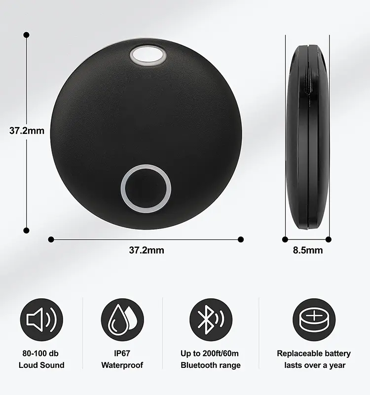 New IP67 MFi Smart Tag Find My Tag AirTag Tracker Global Position Locator Finder for Keys Wallet Card Bag Anti lost Tag Device