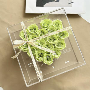 2024 <span class=keywords><strong>Valentine</strong></span> vente en gros cadeau de luxe boîte à fleurs préservée rose préservée stabilisée éternelle dans une boîte-cadeau - Product Image 2