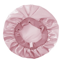 Bonnet en soie réglable pour dormir, bonnets en soie double couche pour femmes, bonnet de nuit doux, grand bonnet pour cheveux longs et bouclés