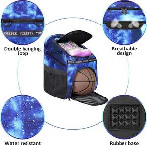 Sac de sport imperméable pour le basketball, sac de voyage pour femmes, sac de yoga, sac à dos, échantillon gratuit - Product Image 4